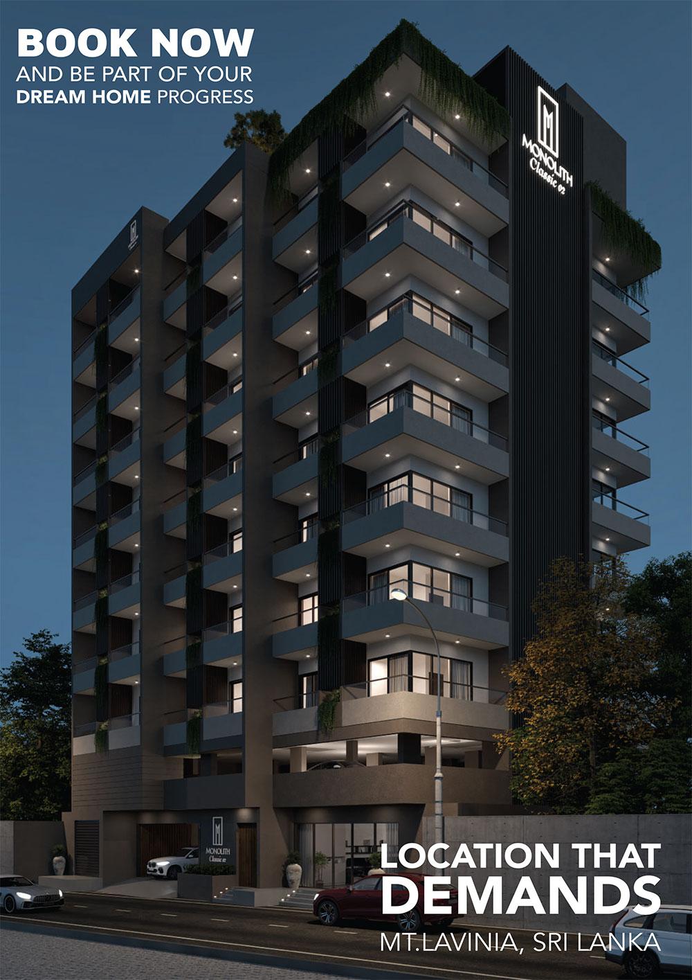 Premium Sea-View 3BR Apartment for Sale – Monolith Classic 02, Mount Lavinia