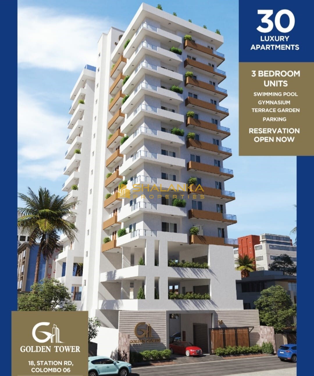 Golden Tower - 18, Station Road, Wellawatte, Colombo 06