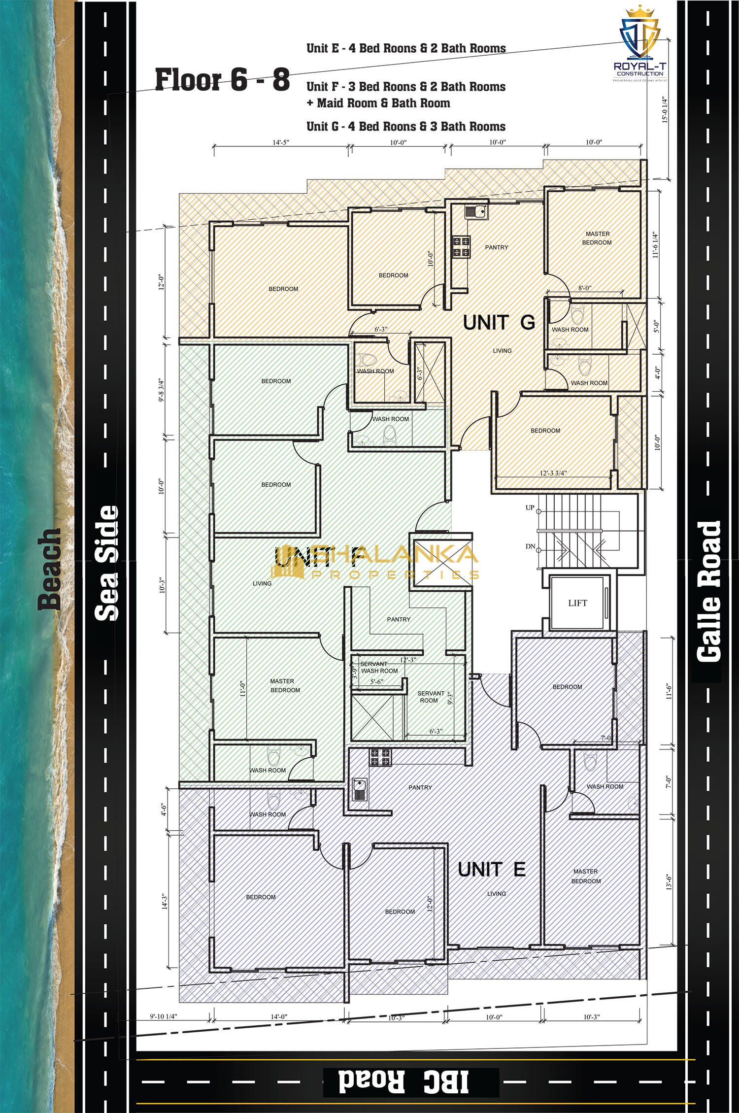 Royal Residency, 26, IBC Road, Wellawatte, Colombo 06